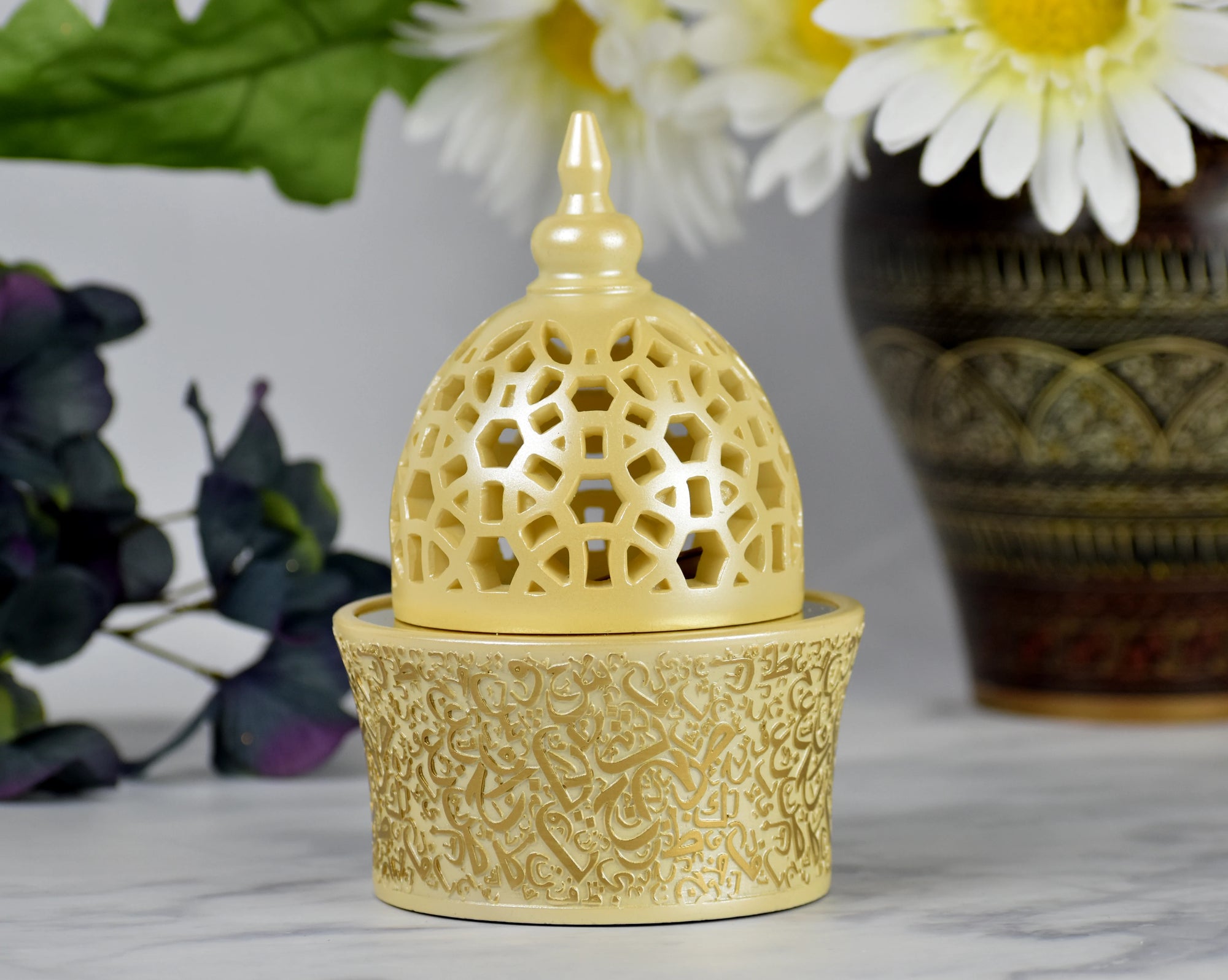 Calligraphy Themed Incense Burner